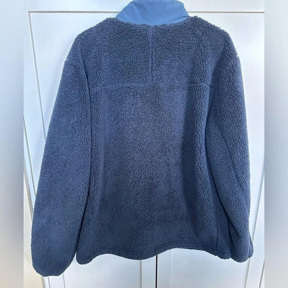 North Face Mens Campshire Fleece Full Zip Jacket Navy‎ Blue XL